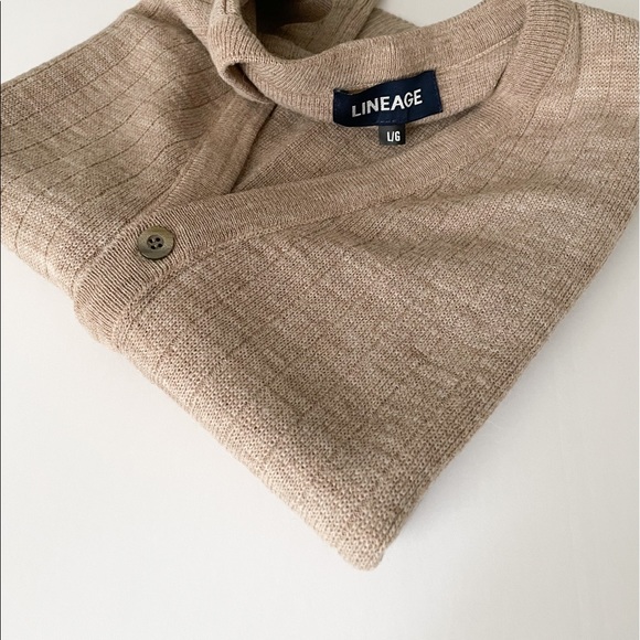 Preppy Academia Sweater Vest in Tan | Grandpa Sweater Vest | Light Academia - Picture 4 of 8